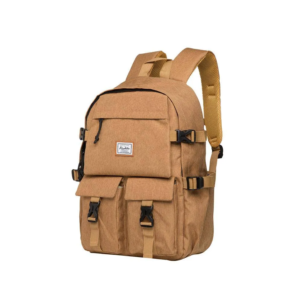 KAUKKO Backpack for School, KS22 ( Yellow / 18.4L )