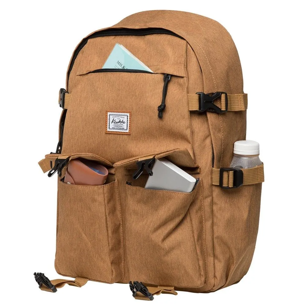 KAUKKO Backpack for School, KS22 ( Yellow / 18.4L )