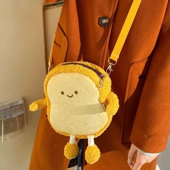 Kawaii Bread Bestie Plush Bag - Kawaii Bag