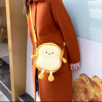 Kawaii Bread Bestie Plush Bag - Kawaii Bag