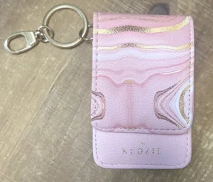 Kedzie ID Keychain - Pink Marble