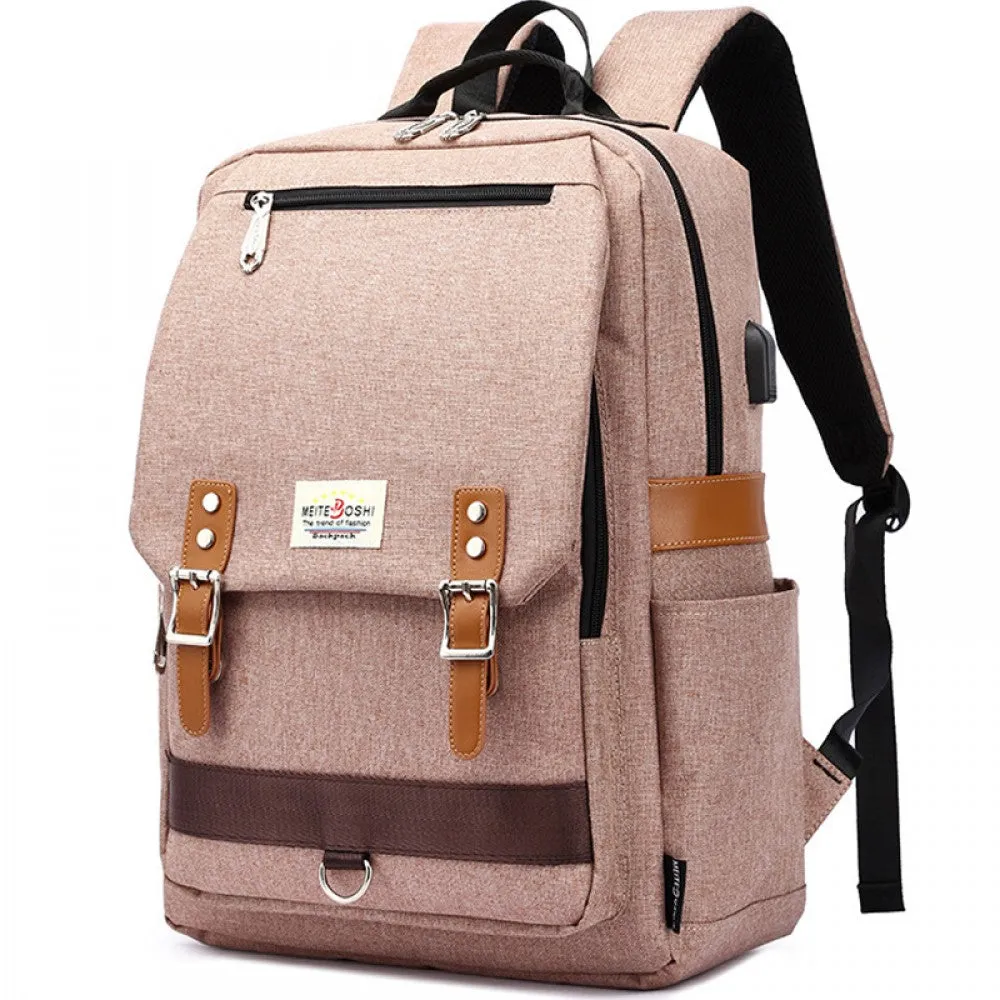 Kids USB School Backpacks - Black Blue GreenBook Bags For Boys Girls Oxford Cloth Bookbag With USB Charging Port For Students
