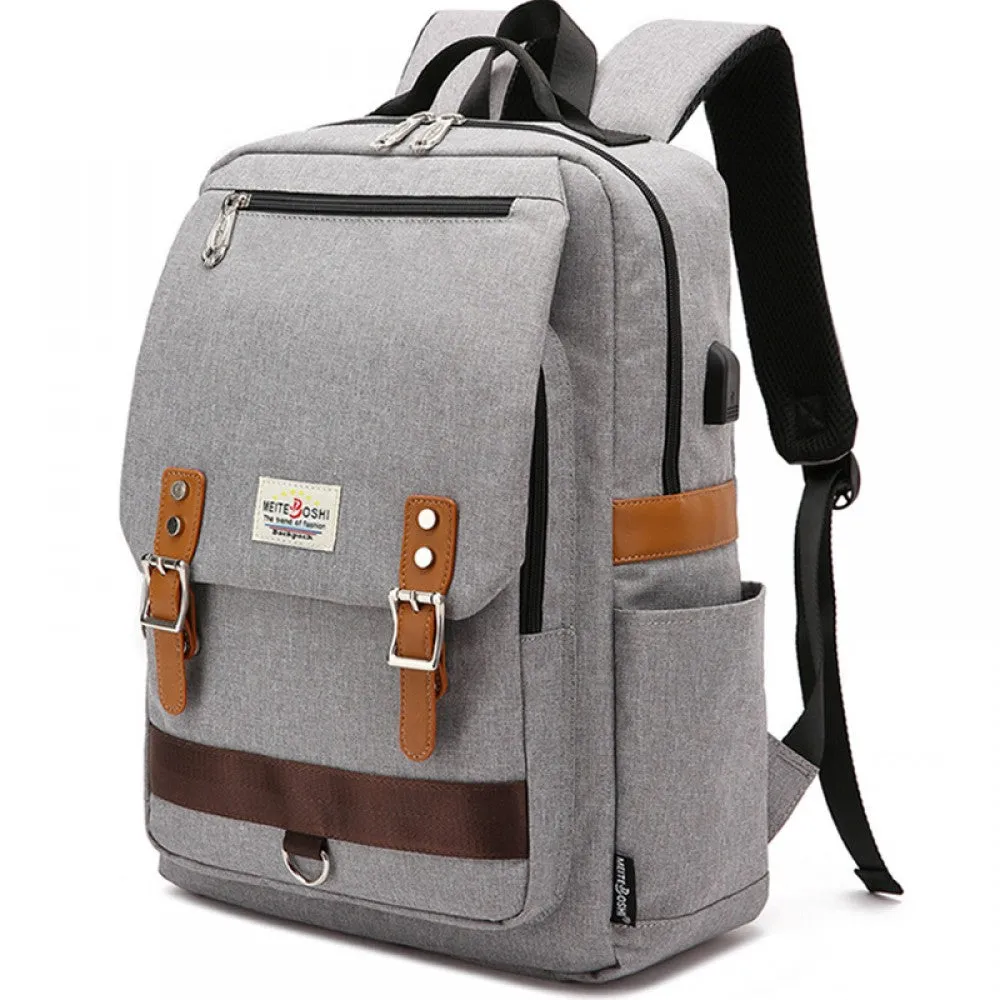 Kids USB School Backpacks - Black Blue GreenBook Bags For Boys Girls Oxford Cloth Bookbag With USB Charging Port For Students