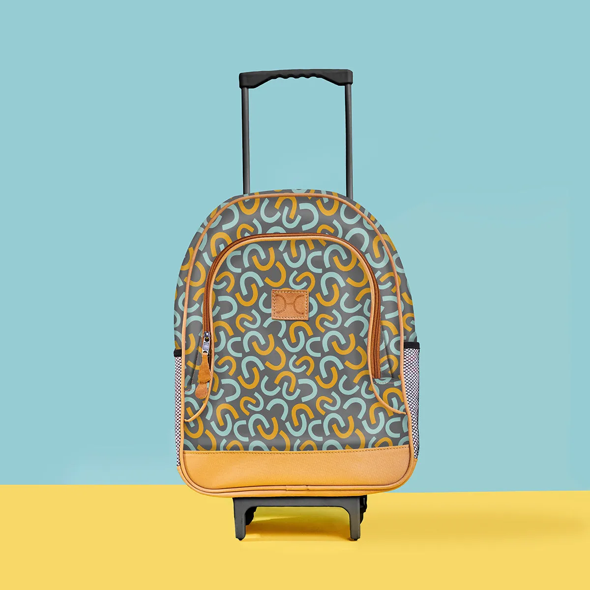 Kids Wheelie Backpack Black Handle