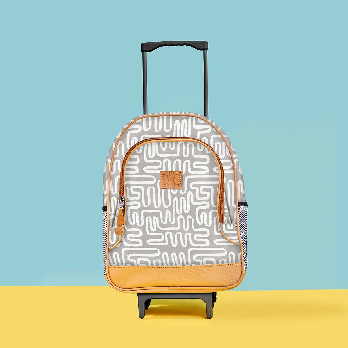 Kids Wheelie Backpack Black Handle