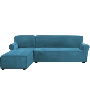 L Shape Sofa Cover Lounge Covers Couch Cover Chaise Sofa Cover Thick Soft Velvet