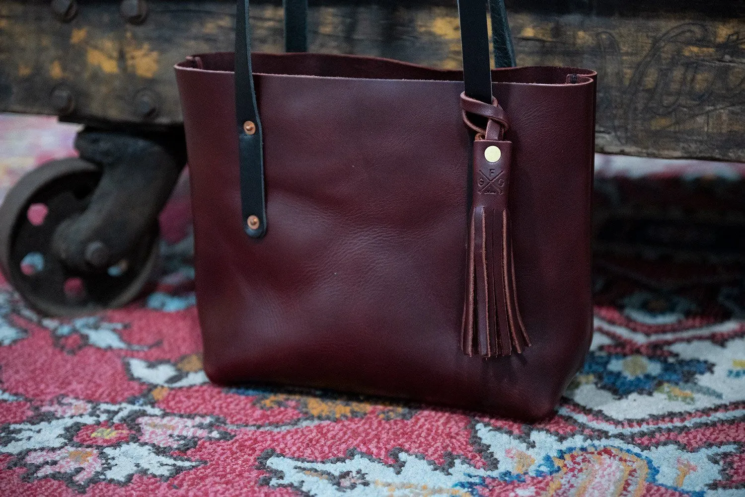 LEATHER TASSEL BAG CHARM