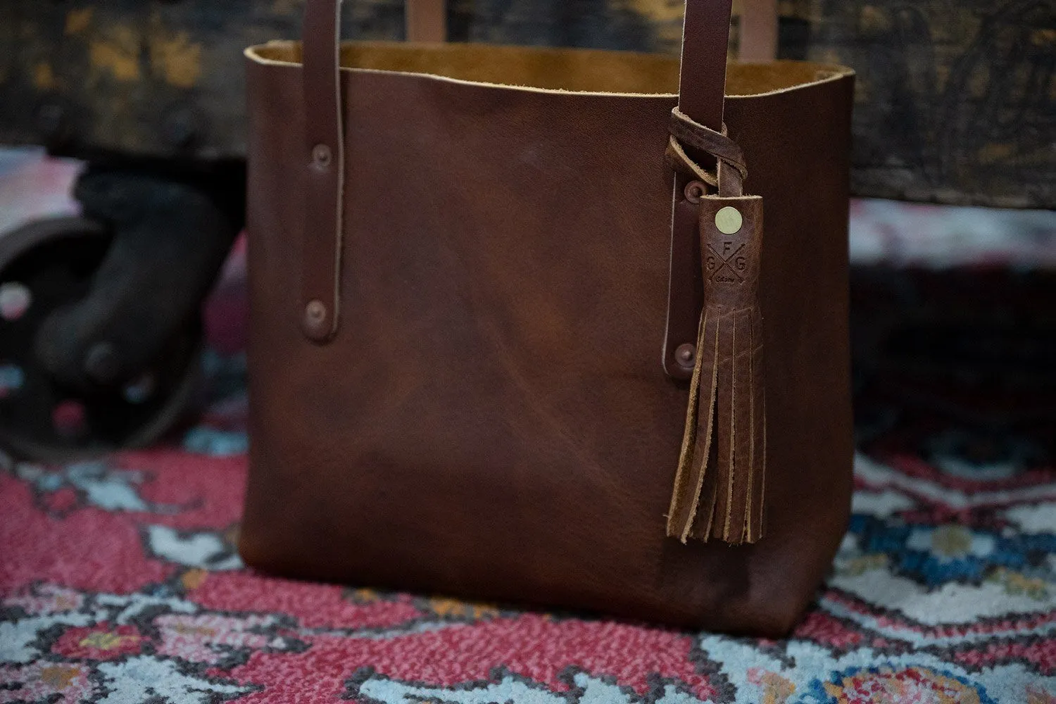 LEATHER TASSEL BAG CHARM