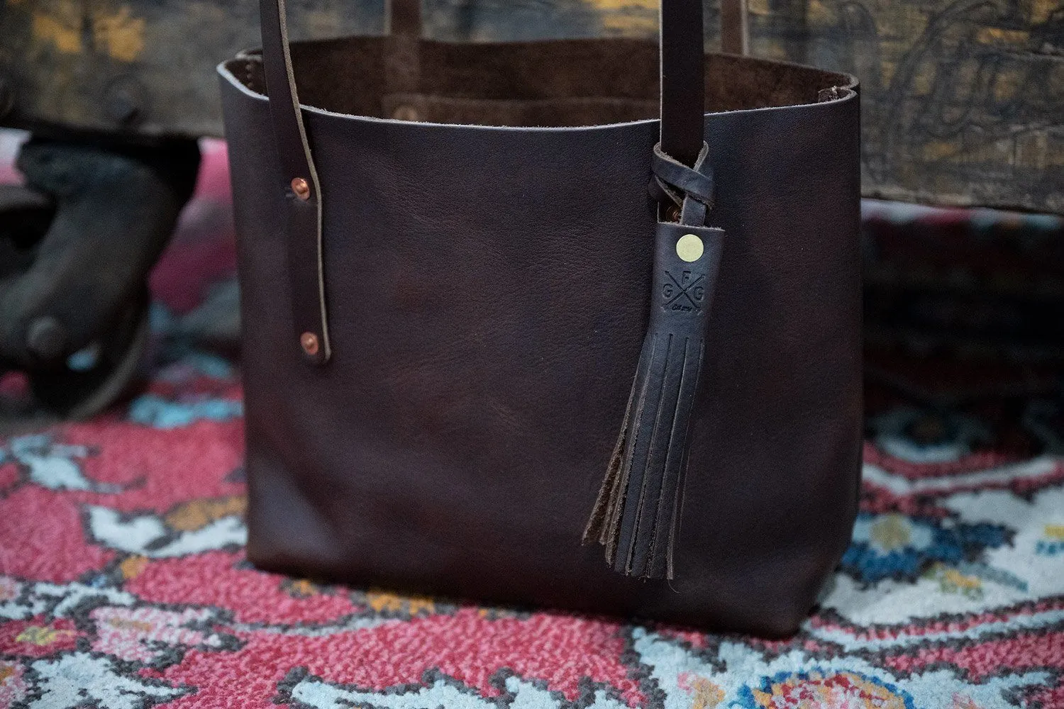 LEATHER TASSEL BAG CHARM