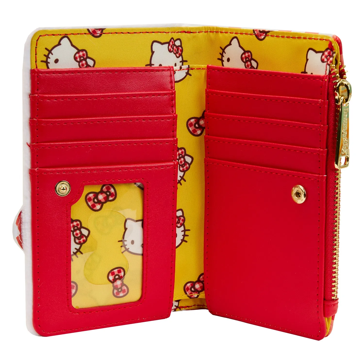 LF Sanrio Hello Kitty Gingham Cosplay Flap Wallet