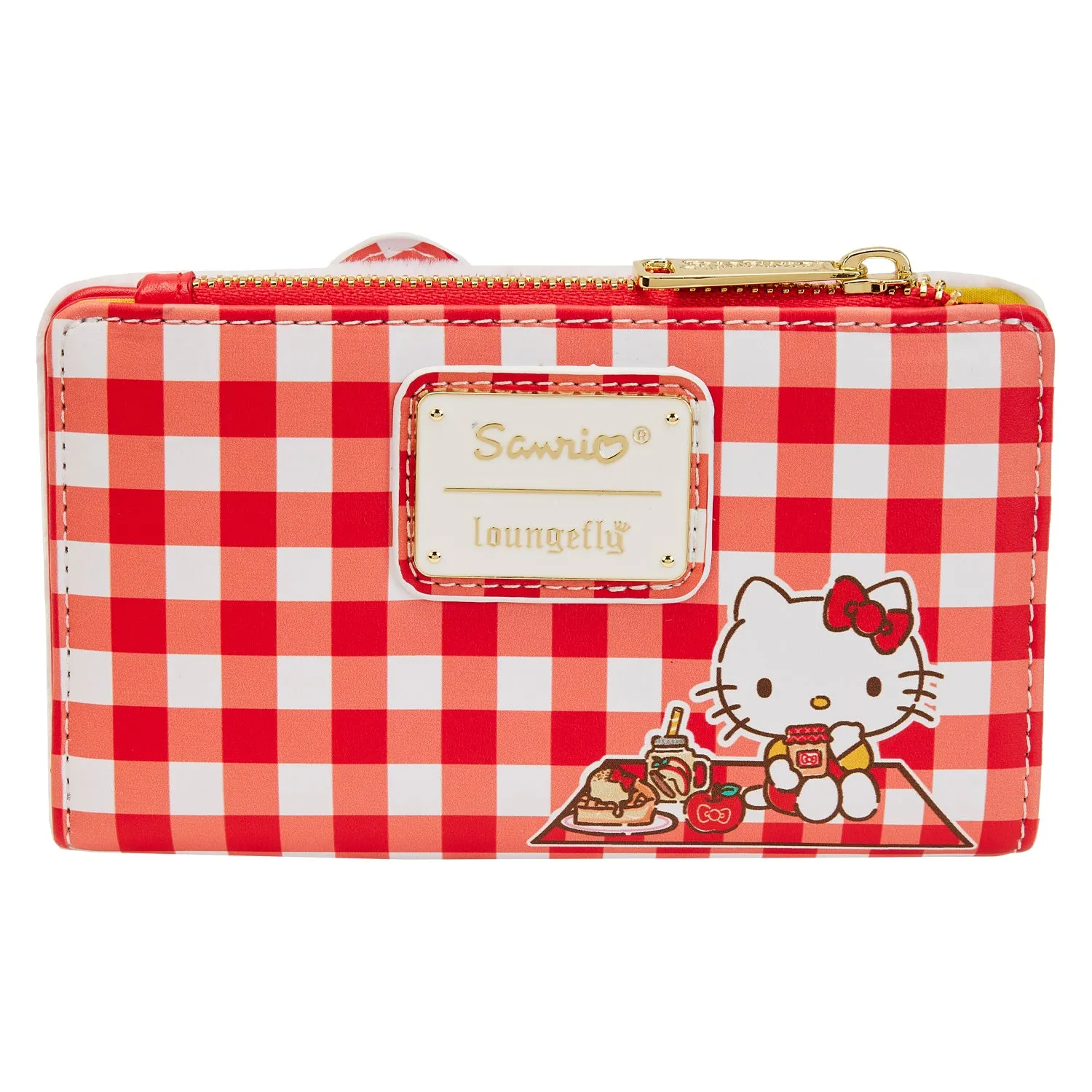 LF Sanrio Hello Kitty Gingham Cosplay Flap Wallet