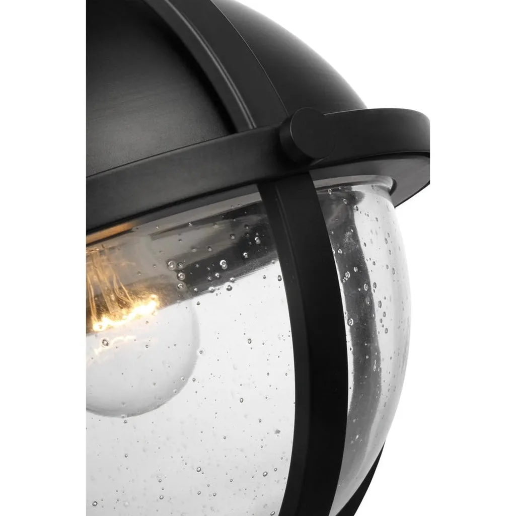 LINCOLN 1 LIGHT SEMI FL MATTE BLACK