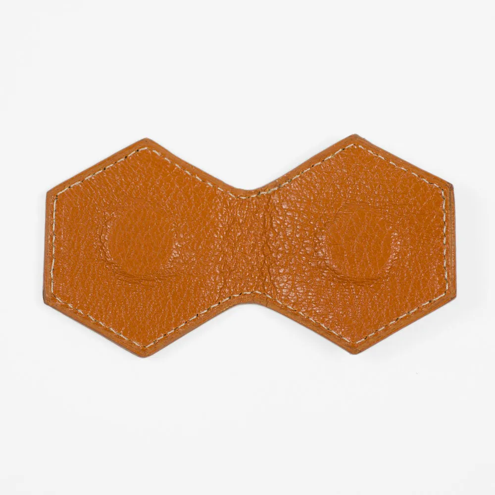 Magnetic money clip, Teck brown goatskin