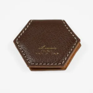 Magnetic money clip, Teck brown goatskin