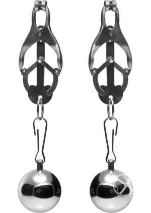 Master Series Deviant Monarch Weighted Nipple Clamps