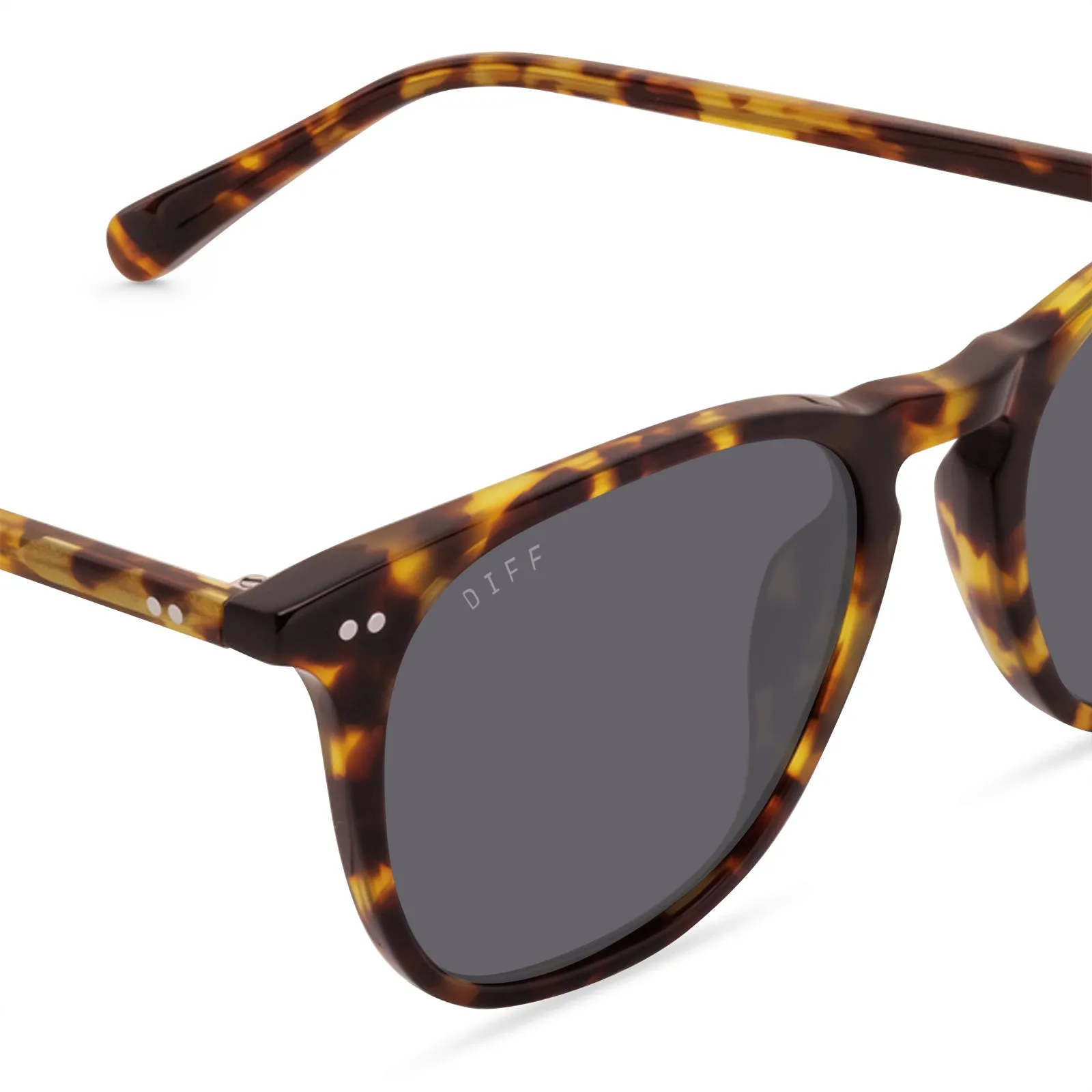 MAXWELL XL - AMBER TORTOISE   GREY POLARIZED SUNGLASSES