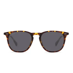 MAXWELL XL - AMBER TORTOISE   GREY POLARIZED SUNGLASSES