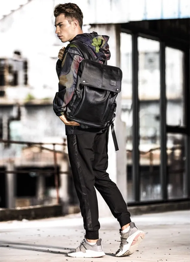 Men's Leather Waterproof Travel Bag