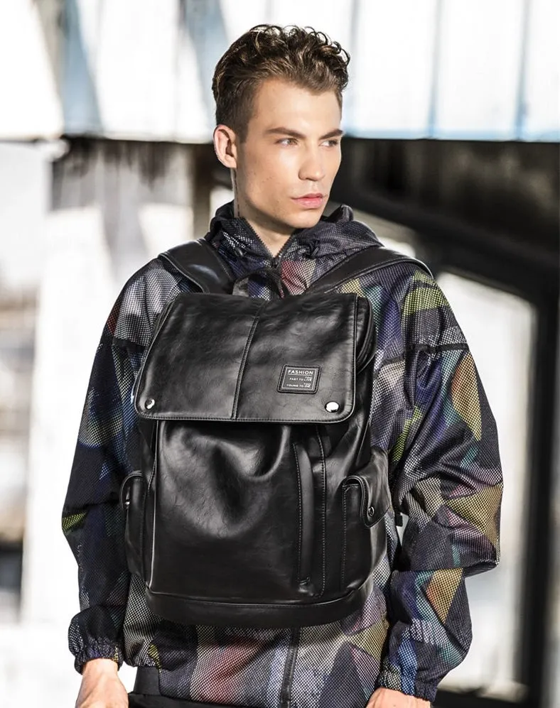 Men's Leather Waterproof Travel Bag