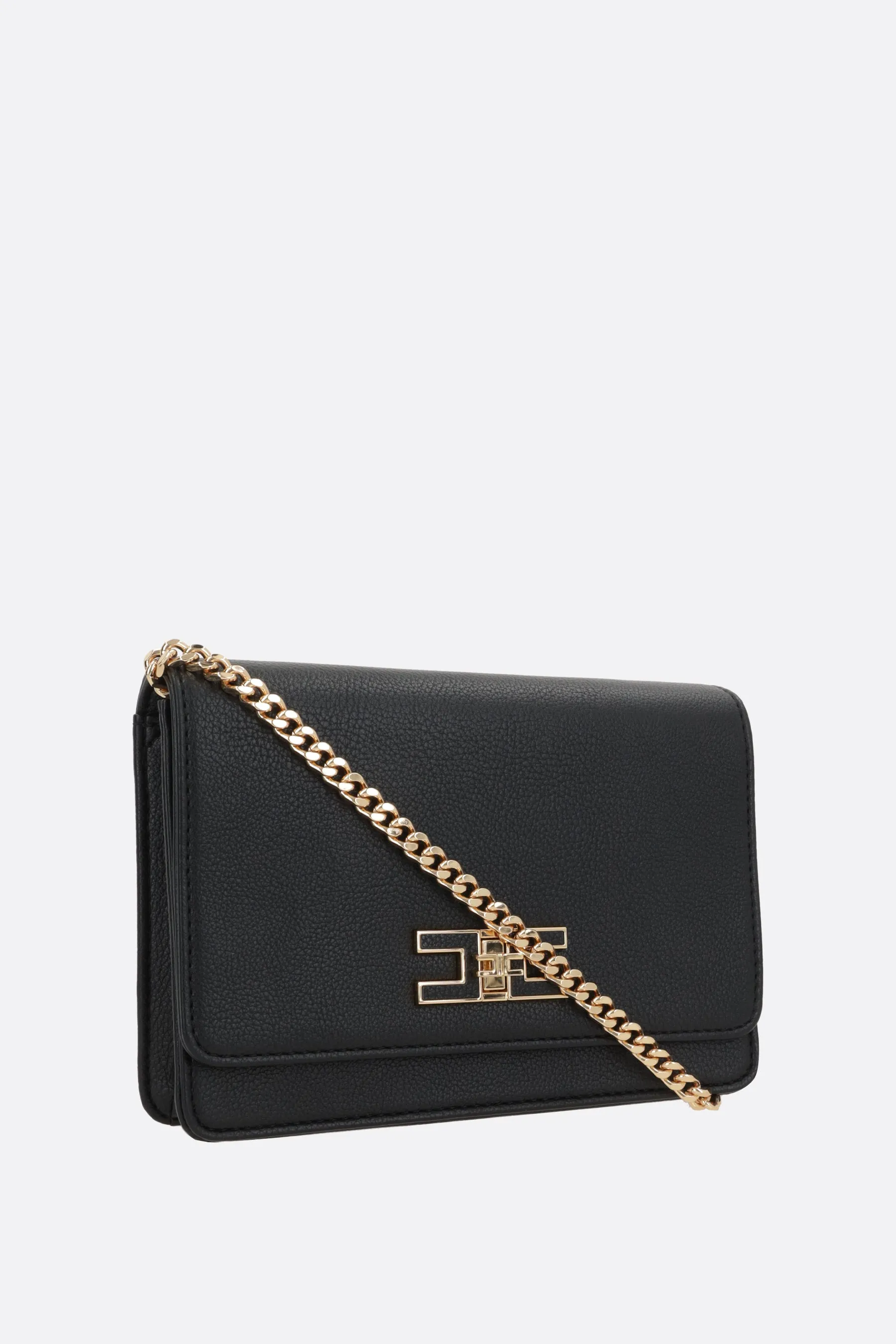 Mini Grommet Chain Leather Shoulder Bag