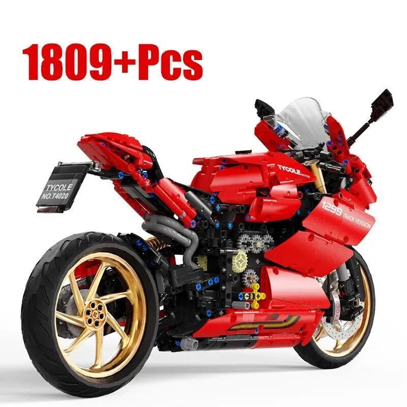 MOC Ducati Panigale S Racing Motorcycle Bricks Toy T4020
