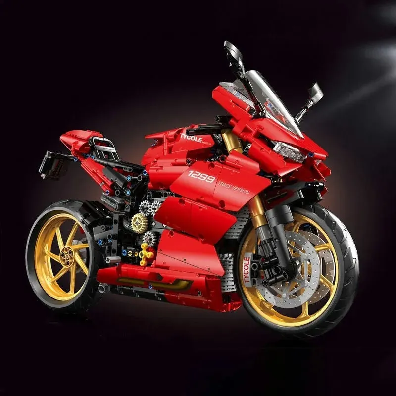 MOC Ducati Panigale S Racing Motorcycle Bricks Toy T4020
