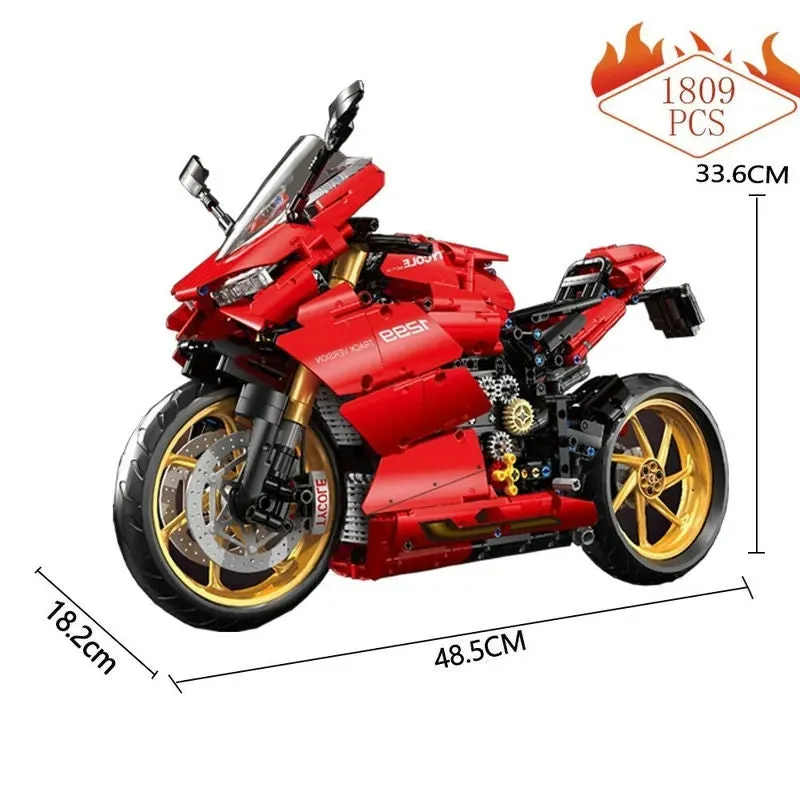 MOC Ducati Panigale S Racing Motorcycle Bricks Toy T4020