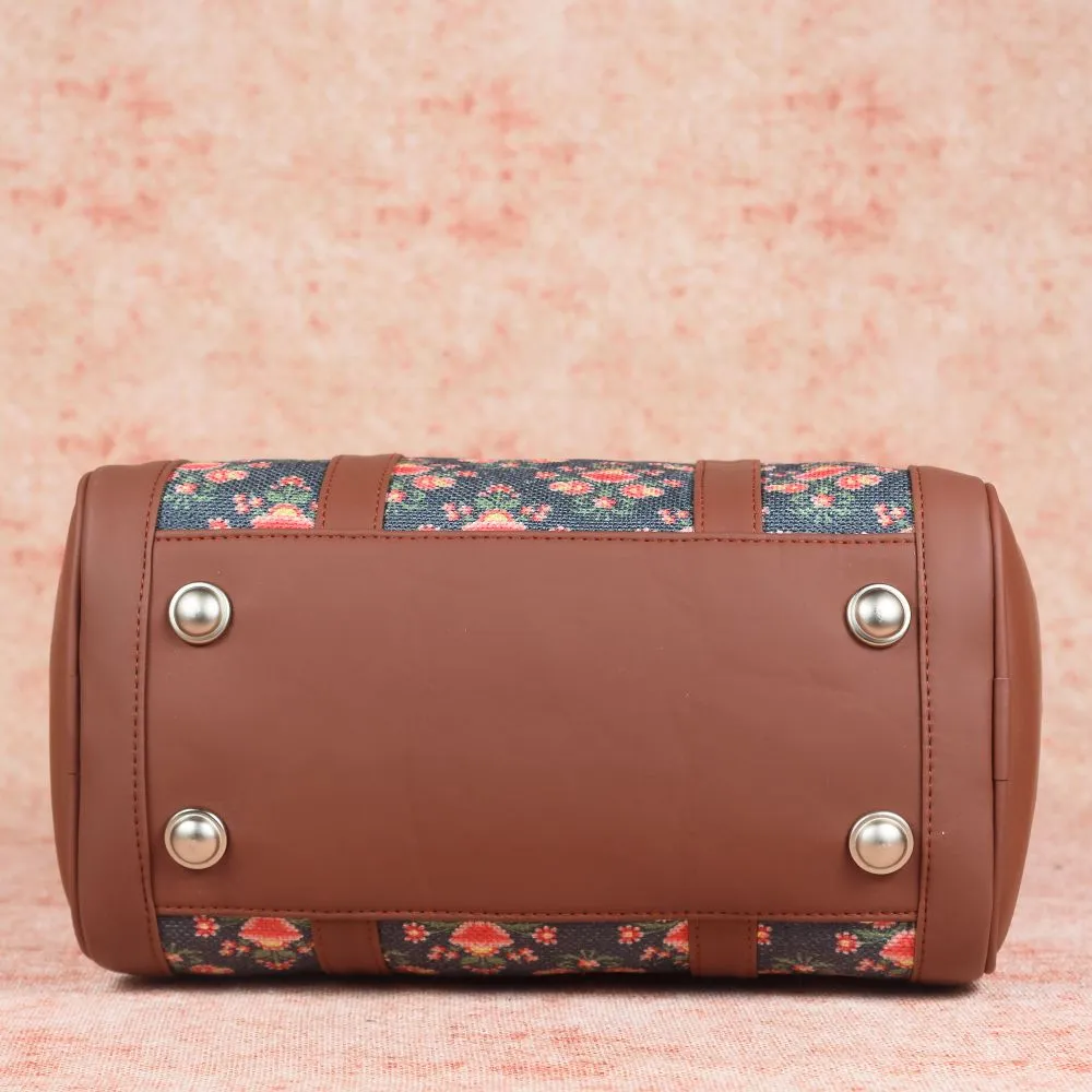 Mughal Garden Print- Handbag & Chain Wallet Combo