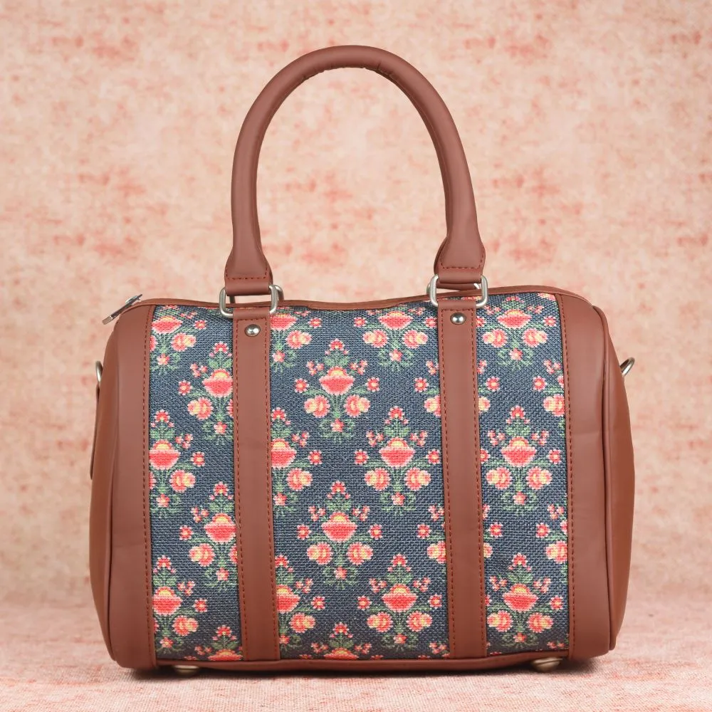 Mughal Garden Print- Handbag & Chain Wallet Combo