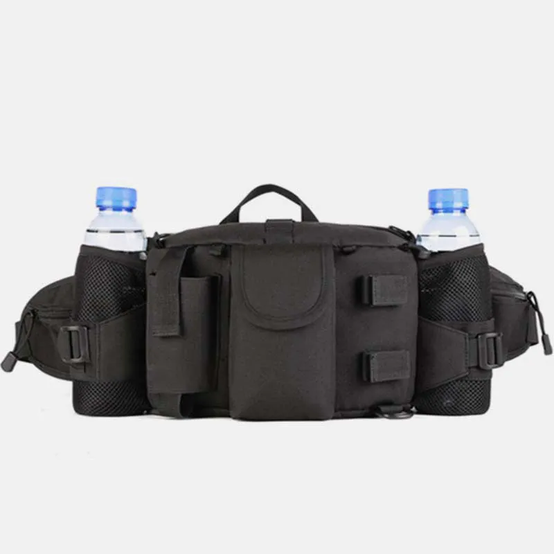 Multi-Pocket Crossbody Purse Tactical Waist Bag Fit 10 Inch Tablet