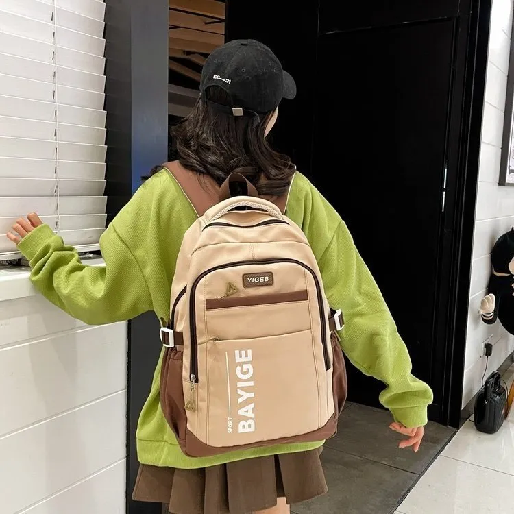 New Leisure Sports Backpack Capacity Function Match Computer Schoolbag Lightweight Men's and Women's Shoulder Trendy Bag Factory Wholesale