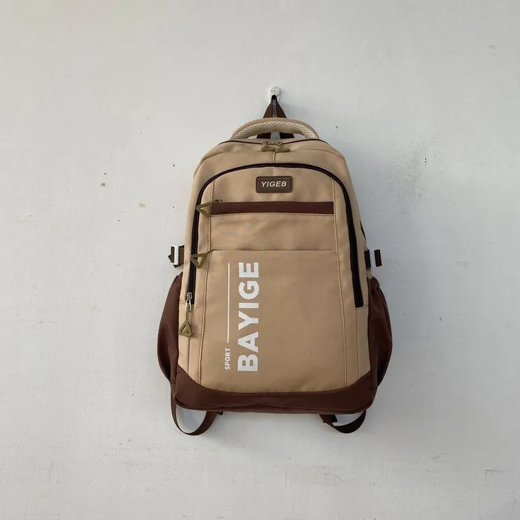 New Leisure Sports Backpack Capacity Function Match Computer Schoolbag Lightweight Men's and Women's Shoulder Trendy Bag Factory Wholesale