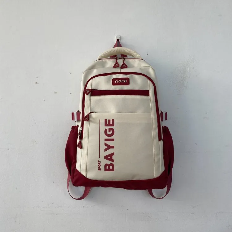 New Leisure Sports Backpack Capacity Function Match Computer Schoolbag Lightweight Men's and Women's Shoulder Trendy Bag Factory Wholesale