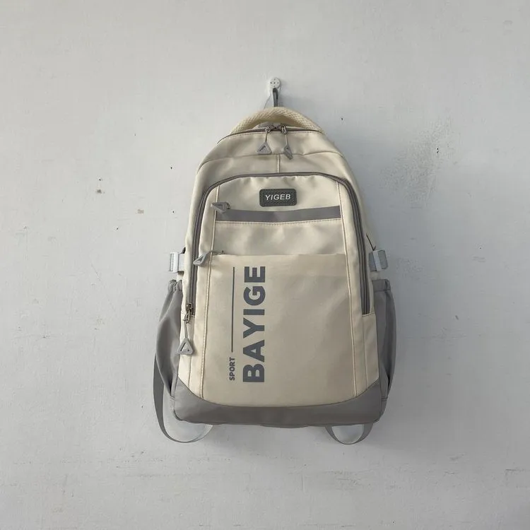 New Leisure Sports Backpack Capacity Function Match Computer Schoolbag Lightweight Men's and Women's Shoulder Trendy Bag Factory Wholesale