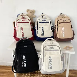 New Leisure Sports Backpack Capacity Function Match Computer Schoolbag Lightweight Men's and Women's Shoulder Trendy Bag Factory Wholesale