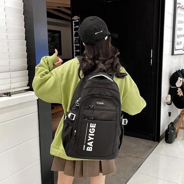 New Leisure Sports Backpack Capacity Function Match Computer Schoolbag Lightweight Men's and Women's Shoulder Trendy Bag Factory Wholesale