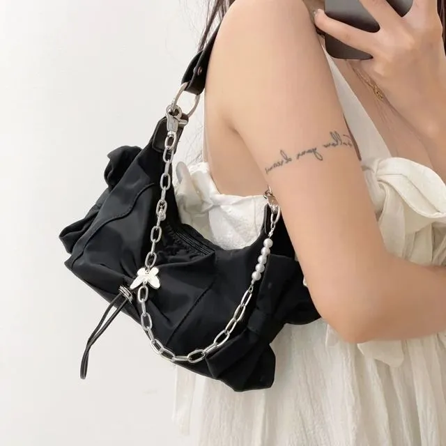 Nylon Butterfly Handbag