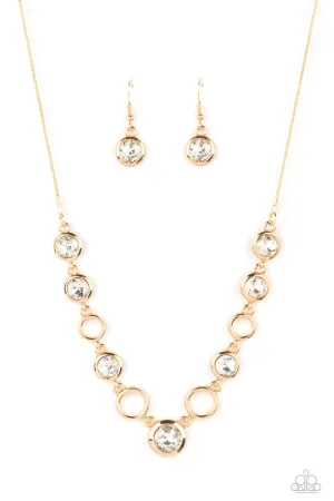 PAPARAZZI Elegantly Elite - Gold NECKLACE