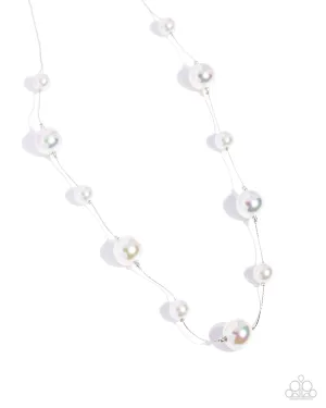 Park Avenue Pearls - Silver Necklace
