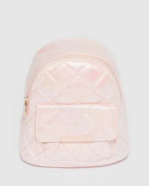 Pink Kids Quilt Backpack
