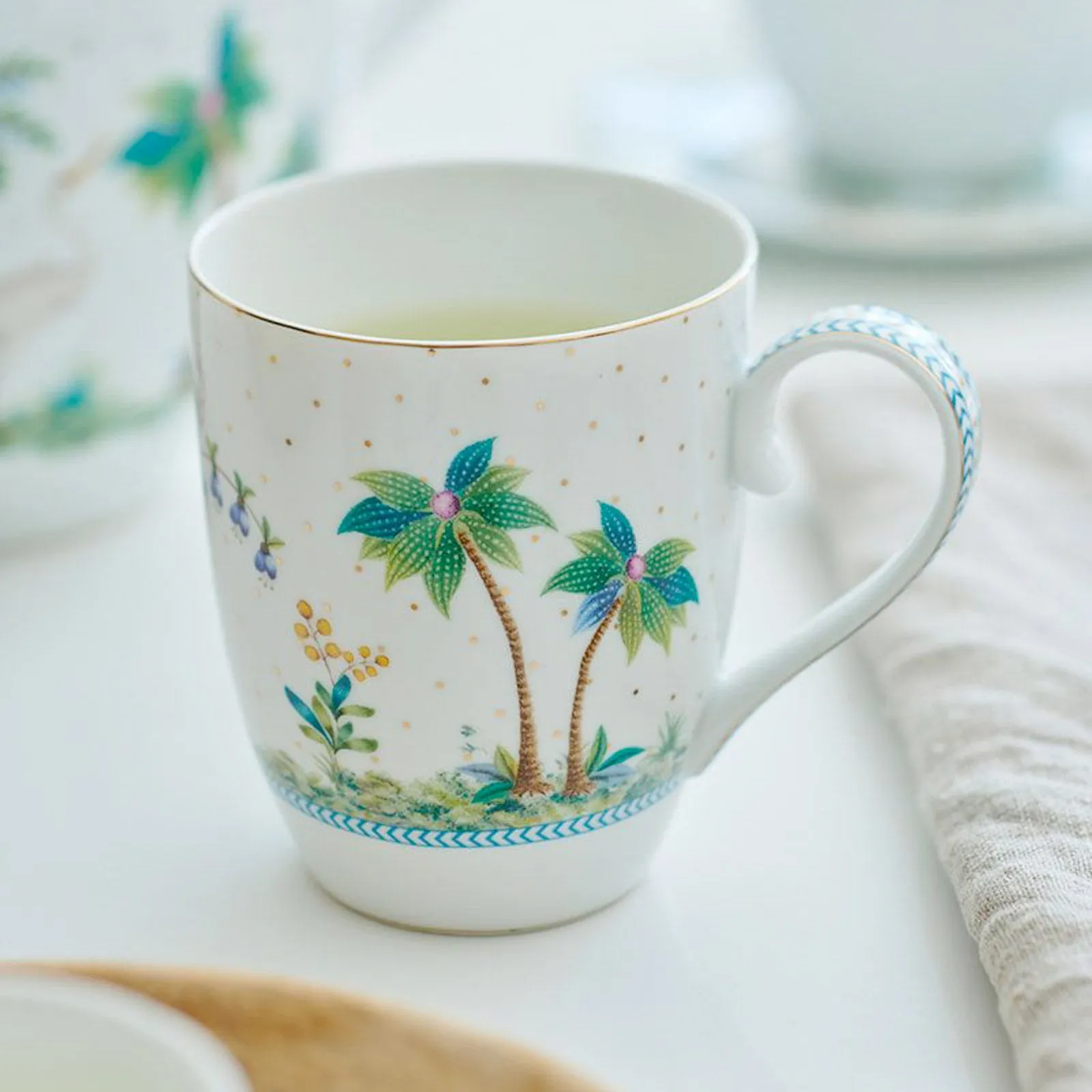 Pip Studio Jolie Dots Set of 2 Mugs - White & Gold