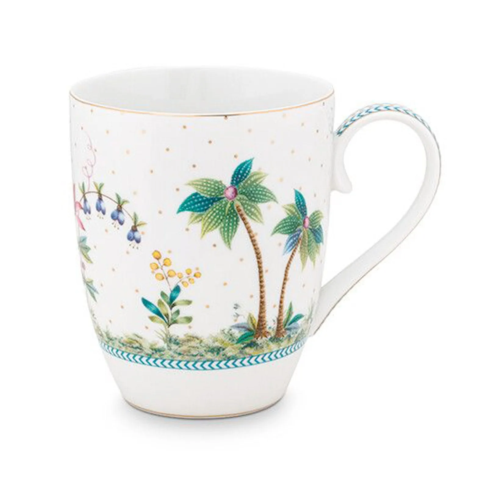 Pip Studio Jolie Dots Set of 2 Mugs - White & Gold