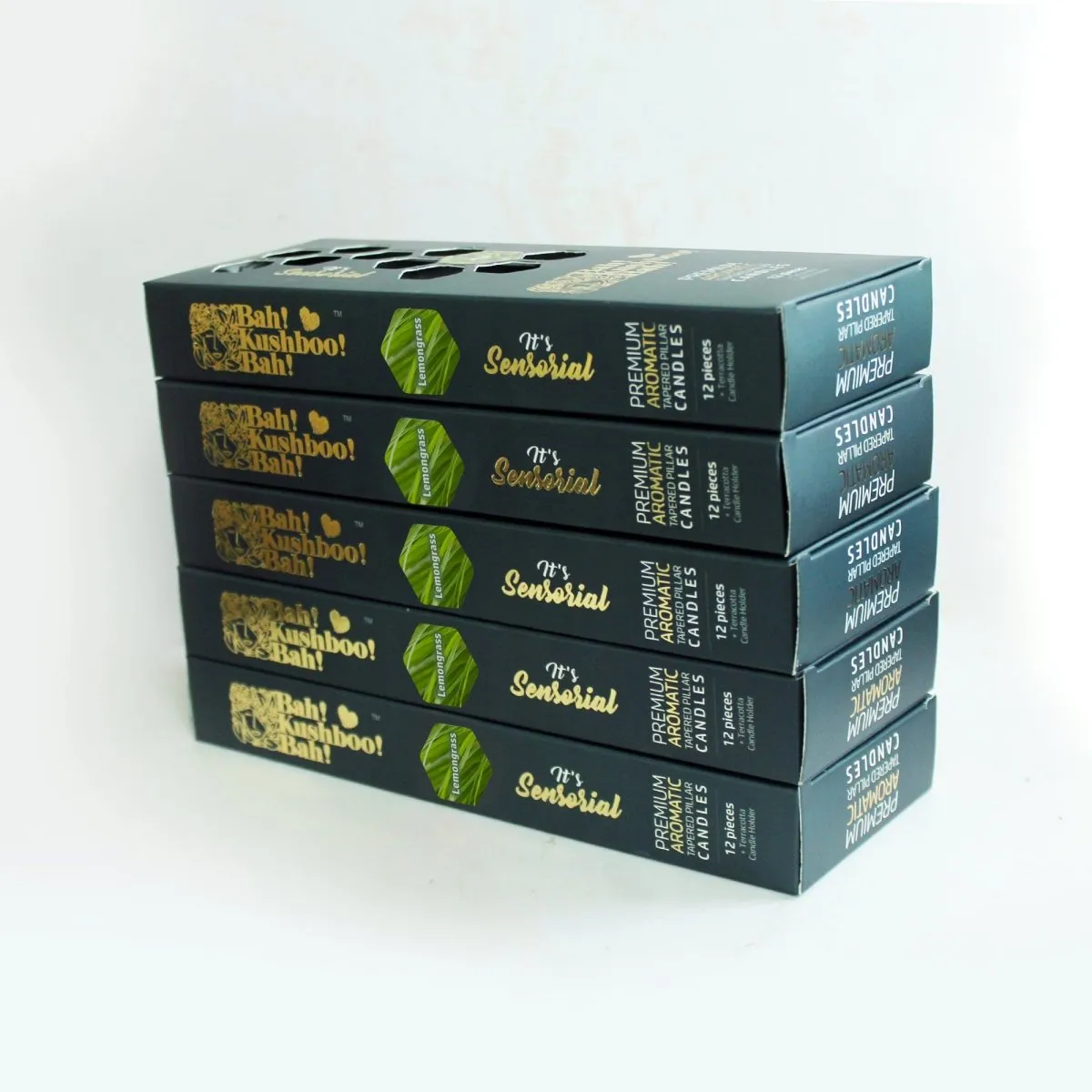Premium Perfumed Soywax Candles- Set Of 60 (Lemongrass)