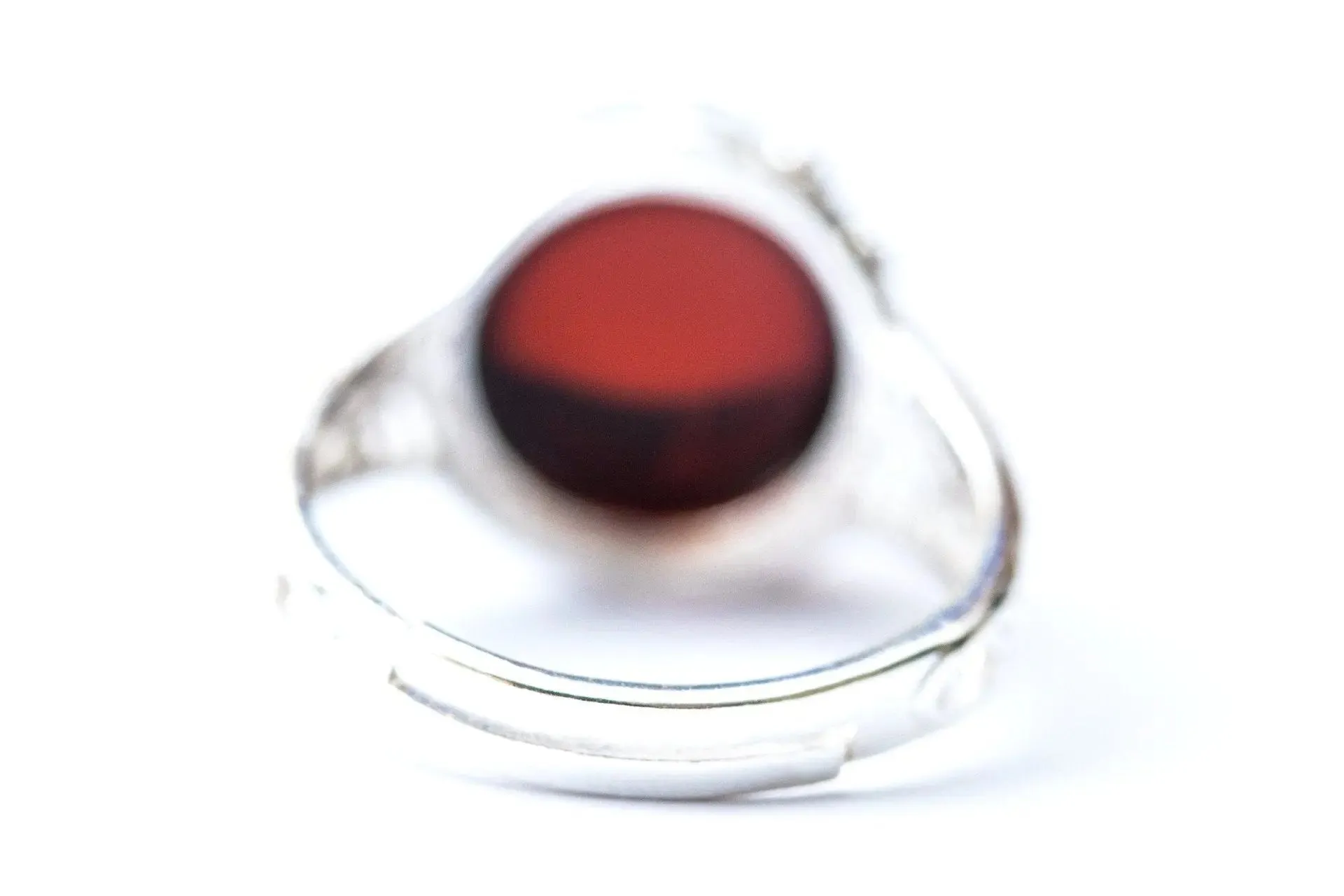 Princess Crown Cherry Amber Ring - Exquisite Sterling Silver Fashion Jewelry