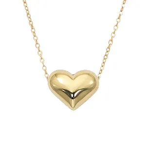 Puffed Heart Necklace