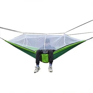 Quick-opening Mosquito Net Hammock with anti-rollover