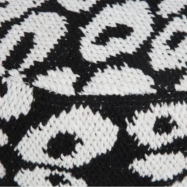 Quincy 34067BLK Black Pouf