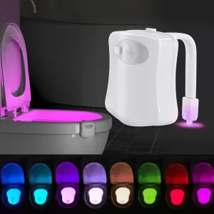 "GlowEase Motion-Sensor Toilet Night Light"