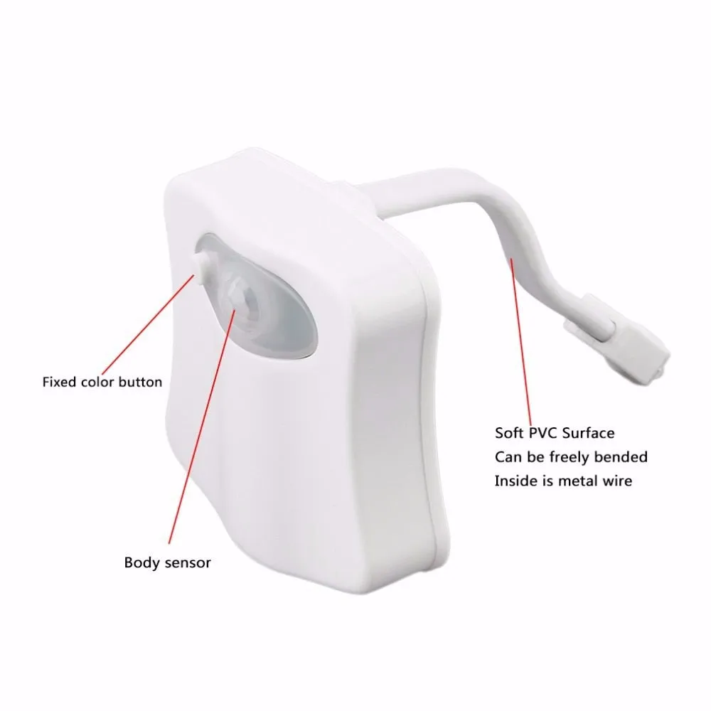 "GlowEase Motion-Sensor Toilet Night Light"