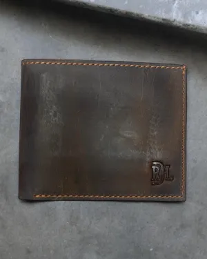 Red Dirt Hat Co. Brown Oiled Finish Genuine Leather Bi-Fold Wallet 22228881W2